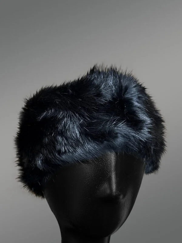 Womens Black Mink Headband – Deluxe Accessory for All Purpose