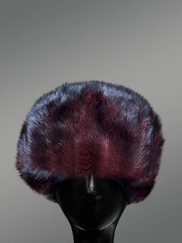 Womens Burgundy Beanie Hat – Comfort of Fur with High-Fashion Looks