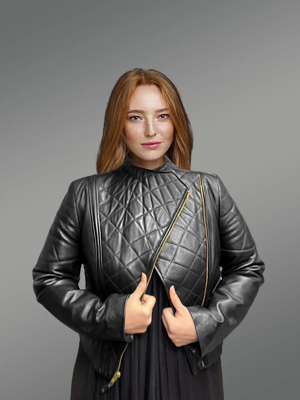 Womens Crop Lambskin Leather Jacket – Perfect Choice for Trendsetters