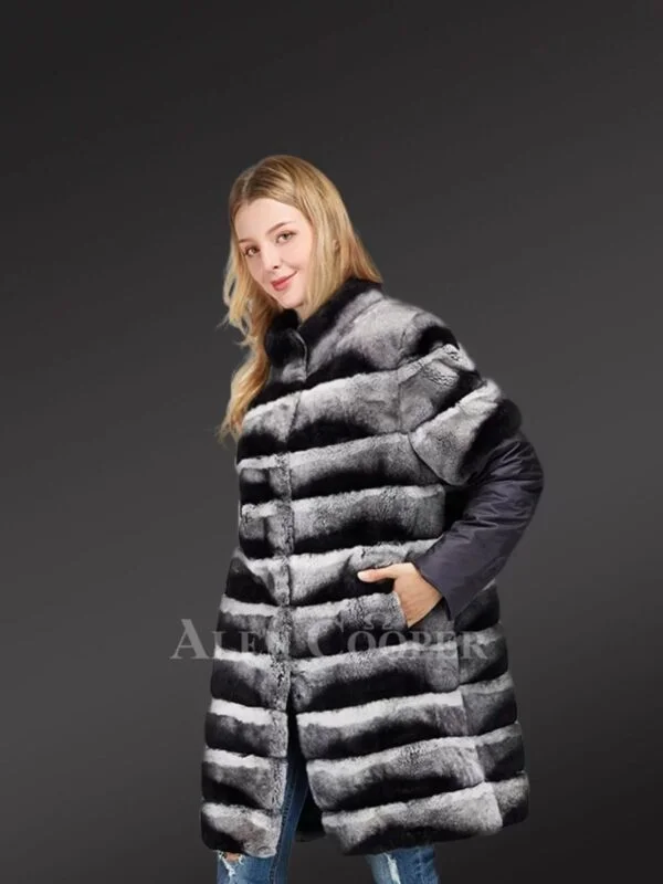 Real Chinchila Fur Vest for Women - Image 3