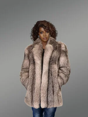 Women’s Silver Fox Fur Coat