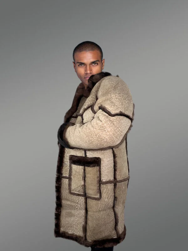 Men’s 80’s Classic Shearling Coat - Image 2