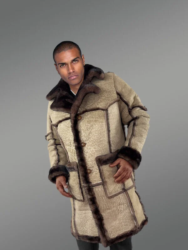 Men’s 80’s Classic Shearling Coat - Image 6