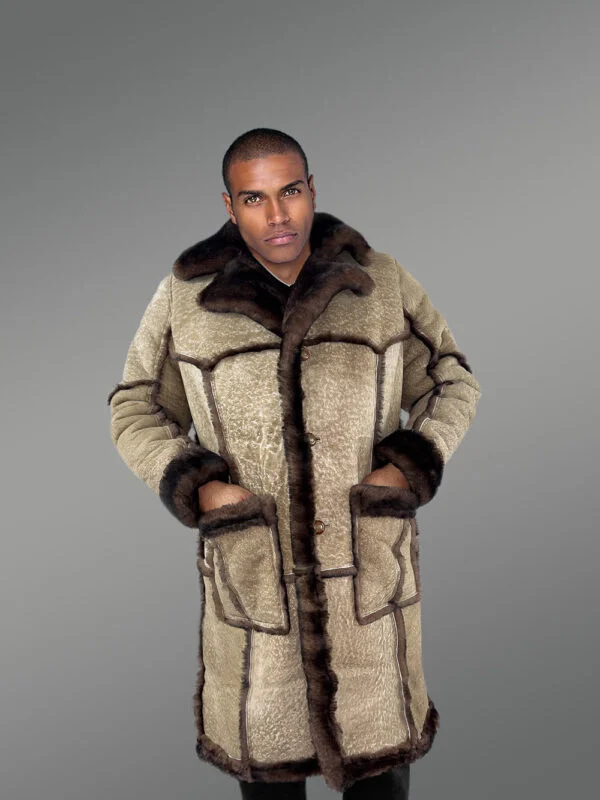 Men’s 80’s Classic Shearling Coat - Image 7