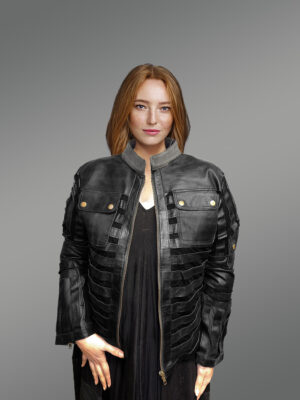 Women’s Contemporary Spring Leather Jacket