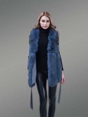 Real Fox Fur Womens Vest Uniquely Crafted with Warmth and Style