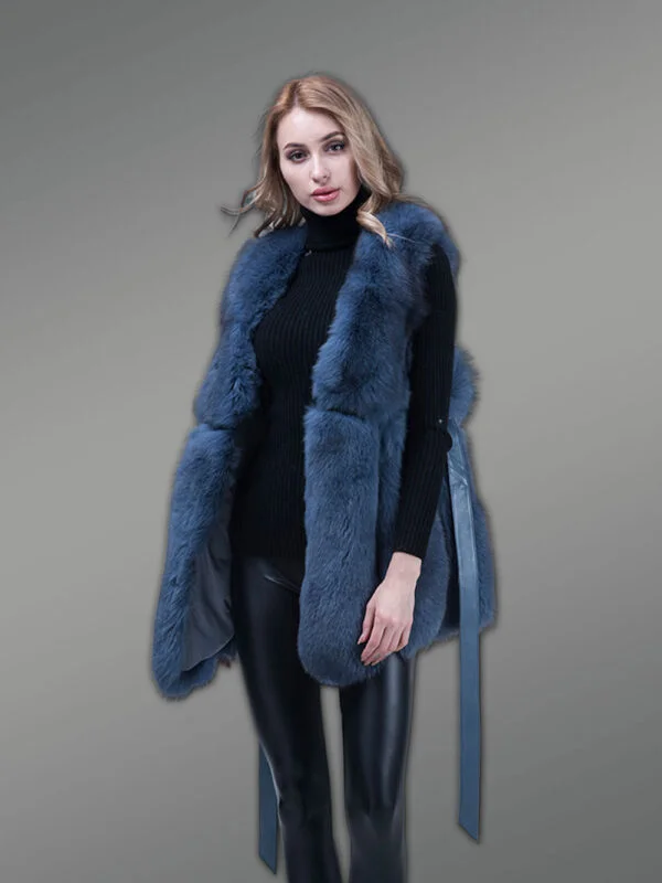 Real Fox Fur Womens Vest Uniquely Crafted with Warmth and Style - Image 6