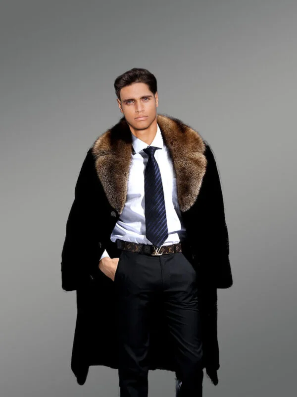 Full Skin Mink Fur Coat for Men - Image 3