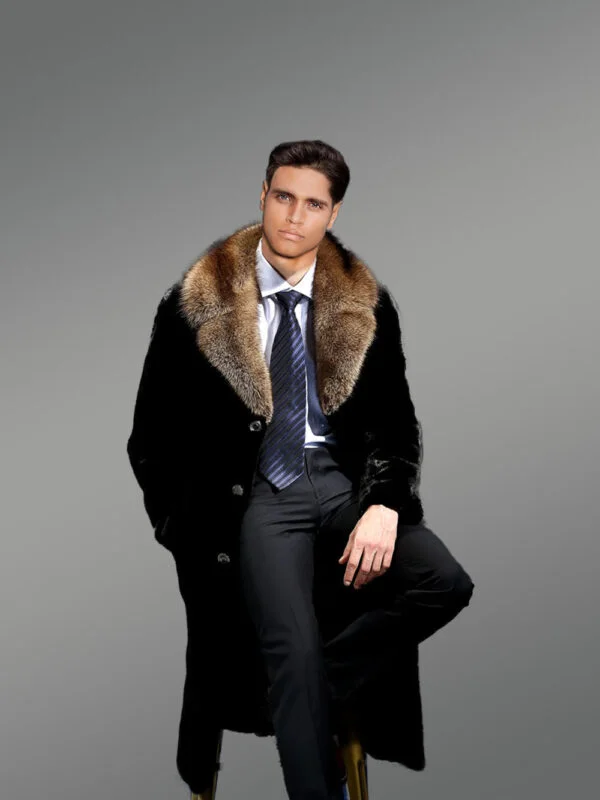 Full Skin Mink Fur Coat for Men - Image 6