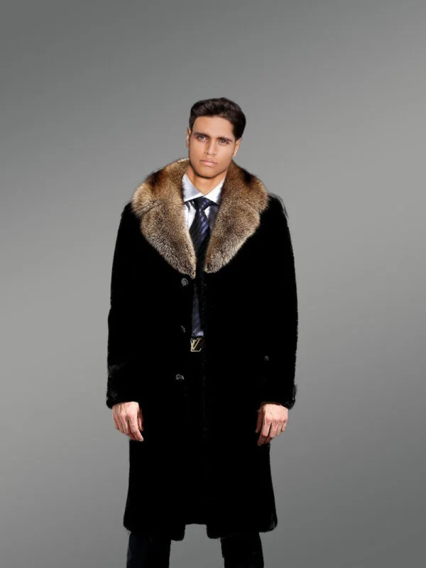 Full Skin Mink Fur Coat for Men - Image 10