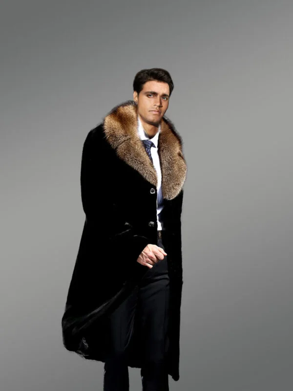 Full Skin Mink Fur Coat for Men - Image 7