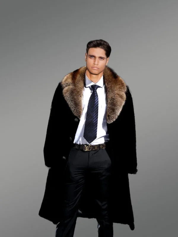 Full Skin Mink Fur Coat for Men - Image 8