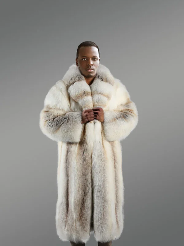Golden Isle Trench Coat- A Swanky Natural Fox Fur Outerwear