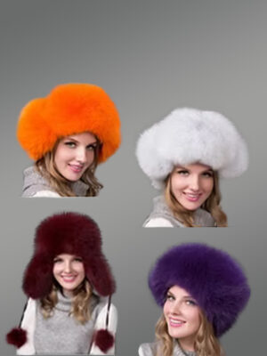 Womens Fox Fur Trapper Hat – Luxury & Warmth of Natural Fur