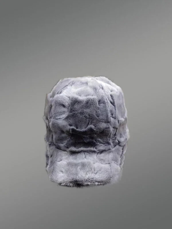 Men’s Iris Grey Diamond Mink Hat